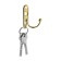 Hook furniture tundra TKD016, two -rod, gold, 4 pcs TMP