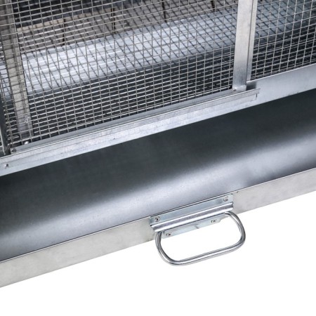 Bruder for chickens, 100 × 40 × 45 cm, with a pallet, with a lamp cartridge, metal-2
