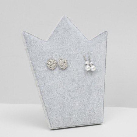 Corona Earrings stand 20 × 10 × 23.5 cm, gray color-1