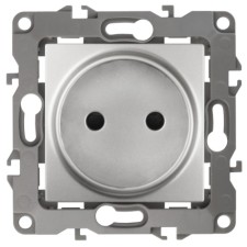 2p socket, 16A-250V, IP20, era12, aluminum