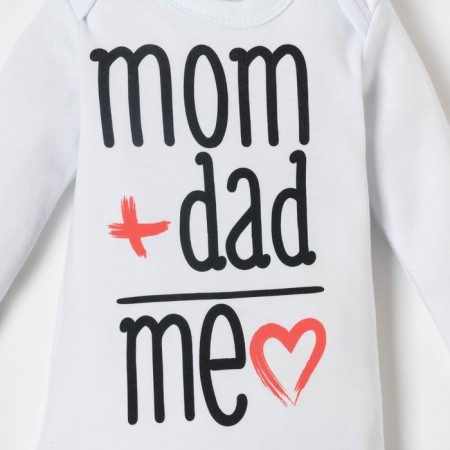Body crumb I am "Mom+DAD", white, height 86-92 cm-2