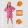 Baby cap for a boy, color orange pp 54cm