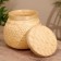 VAZ with a lid weaved, from bamboo 21*21*20.5 cm