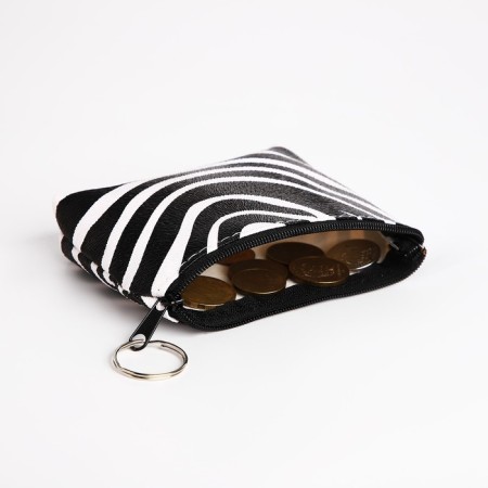 Women's wallet with lightning, black/white color-5