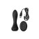 Inflatable anal vibrovaloga Popo pleasure Phoenix, 13.5 cm, silicone, black color