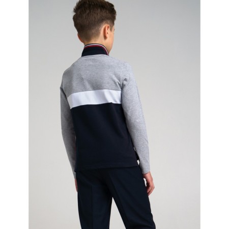 Polo for a boy with a long sleeve, height 128 cm-2