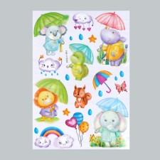 Plastic sticker multilayer 