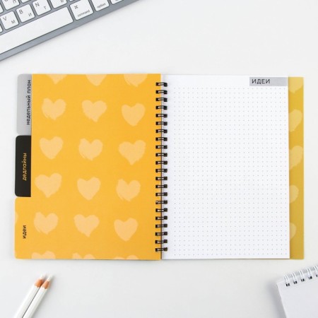Planing with dividers "Project", soft cover, A5 format, 50 sheets-9