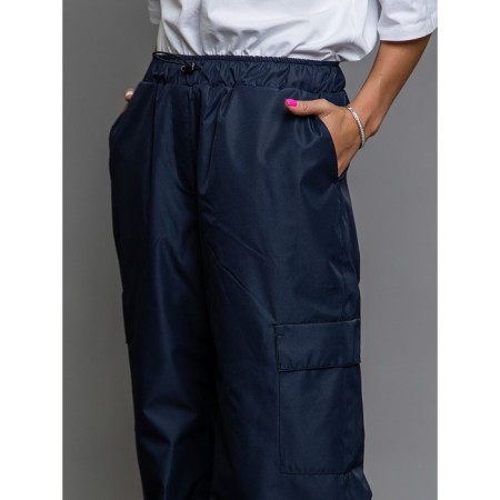 Heater trousers, height 176 cm, black and blue color-3
