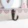 Decorative wood hooks "Flower inscription" MIX 12x29.5x5 cm