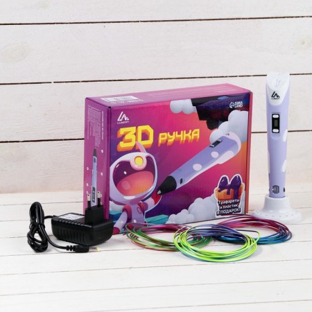 3D handle Luazon, display, work with ABS and PLA, plastic in the kit, purple-1