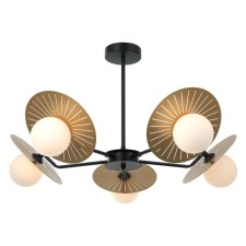 Люстра Sonnenblume, 5x25Вт G9, цвет чёрный