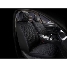 Romb Front, velor, front seats, black/black/blue