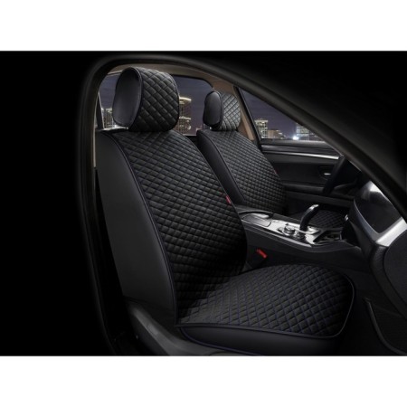 Romb Front, velor, front seats, black/black/blue