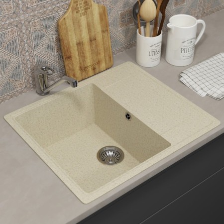 Kitchen car wash Uperwood Econ UPD-201, 002, rectangular, color 002 beige matte 103024