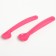 Set of children's spots for feeding, 2 pcs., Pink color