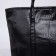 Soper bag with zipper, black color