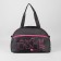 Sports bag with lightning, external pocket, black/pink color