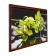 Carty clock is wall-mounted, interior "green orchids", 50 x 100 cm, on canvas, silent