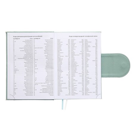 Leduced A5 Diary, 160 sheets, Devente.Contea, firm cover of artificial leather with foam rubber, block 70 g/m2, turquoise-9