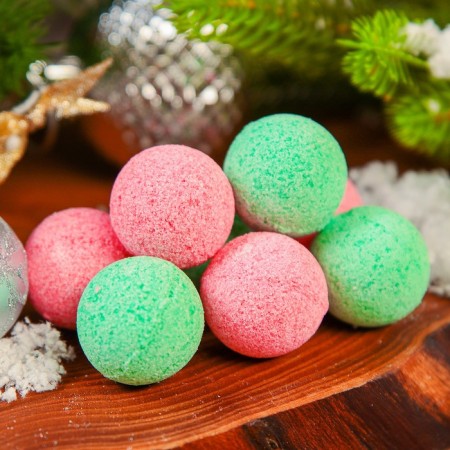 Set of bombs for baths Snow Balls "New Year's magic", 160 g-3
