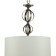 Suspended Indigo lamp, 13012/1p Brass. 1x60W, e27, 350x350x595/2095 mm, white color