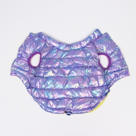 Dog jacket two -sided with a weight, size 10 (DS 25, OG 34, Osh 24), purple/yellow-7