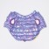 Dog jacket two -sided with a weight, size 10 (DS 25, OG 34, Osh 24), purple/yellow