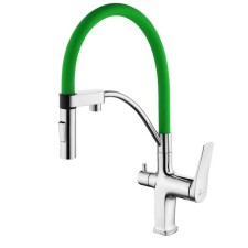 Смеситель для кухни Lemark Comfort LM3074C-Green, однорычажный, с выходом для питьевой воды   907659