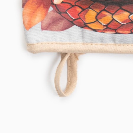 Set of kitchen. Ethel Vloom mittens 15x28cm, 19x19cm tack, 100%HL-3