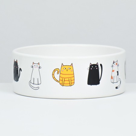 Ceramic "Kotsy" bowl 300 ml 12.5 x 4.5 cm, white-2
