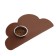 Silicone rug under the bowl "Cloud", 48 x 27 cm, brown