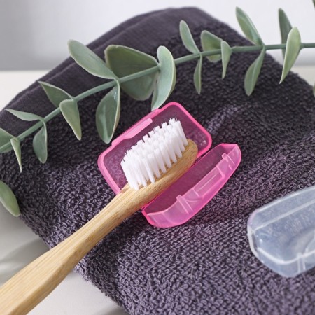 A set of cases for a toothbrush, 5 pcs, 4 × 2 × 1.7 cm, plastic, color mix-4