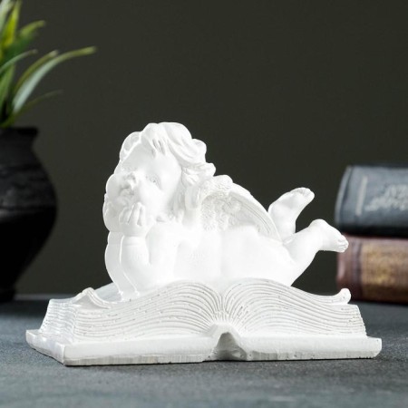Figure "Angel on the book" 10x13x11cm