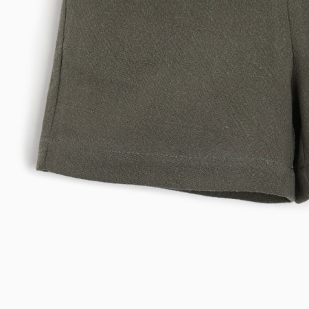 Set for a boy (shirt, shorts) minku green color, height 140-10