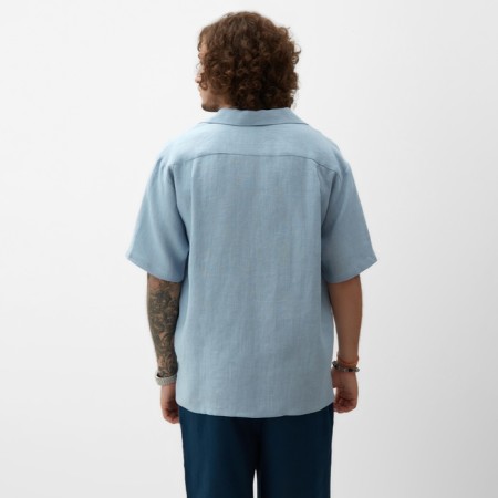 Men's shirt with short sleeve MIST R.52, blue-3