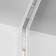 The internal corner connector for the Technical TRX010ICL-21W, 10x3.8x10 cm, white color is white