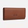Women's wallet on magnets, brown color