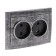 Rosette "Elect" RS 16-237-hour, 16 A, 250 V, double, hidden, without salary, black under silver