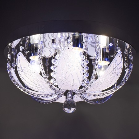 Svetogor chandelier "Drops" 4x60W E27 LED lighting chrome40x40cm-2