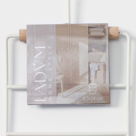 Monnector Organizer for belts and scarves multi -level Ladoom Laconique, 11.5 × 23 × 1.1 cm, white color-8