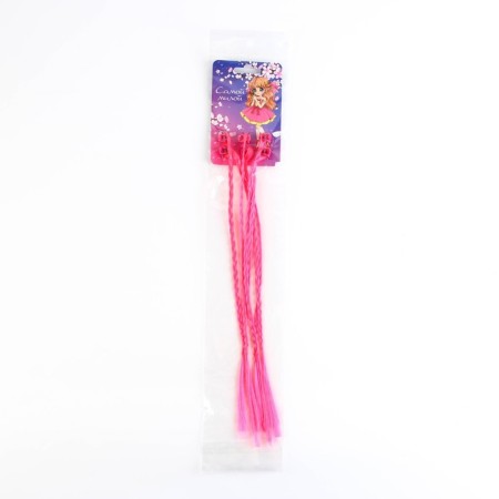 Hairpins, colored strands for hair on the crab "The dearest" (6 pcs), 40 x 1.5 x 1 cm-4