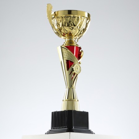 Cup 155b, award figure, gold, plastic stand, 36.3 × 18.4 × 10.5 cm.-3