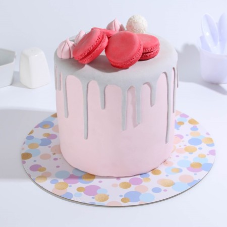 Subway for the cake reinforced, confectionery packaging, "Happy Birthday", 28 cm, 2.5 mm-1
