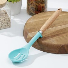 A spoon of culinary with slots of the share 