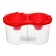 A set of glasses of double 300 ml 2pcs Calligrata SN-3, red