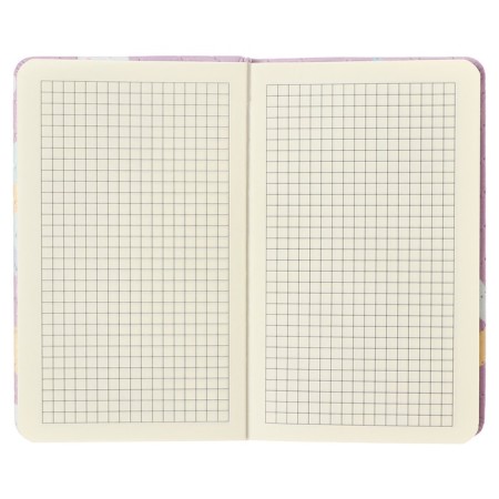 Notepad 80 sheets in a cage (8.8 x 14 cm) Mazari "Pastel Heart", on an elastic band, 70g/m2, 4 Mix colors-3