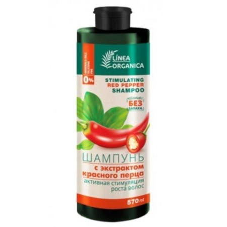 Vilsen Linea Organica shampoo with pepper extract, active stimulation of hair growth, 570 ml-2