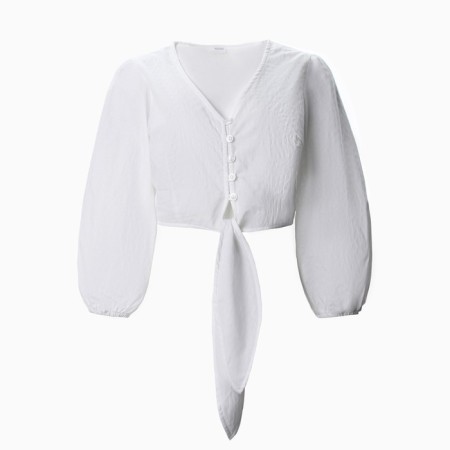 Top female minku: Cotton Collection Color White, rr 46-6