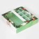New Year. Box for 8 sweets and chocolate, with the window "Miracles" happen ", 17.7 x 17.8 x 3.8 cm, confectionery packaging
